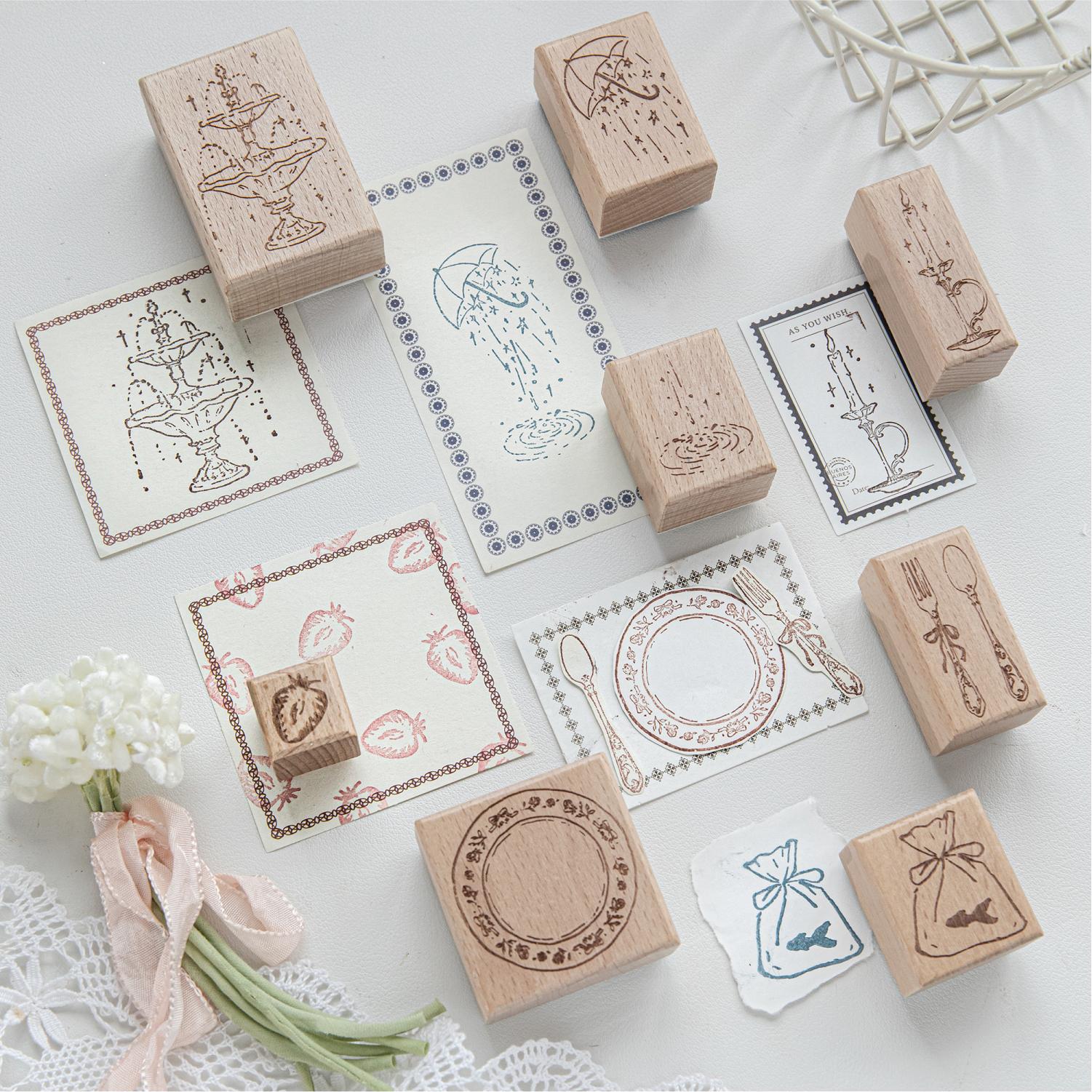 Candle Making Supplies - Деревянный штамп для творчества: дизайн в